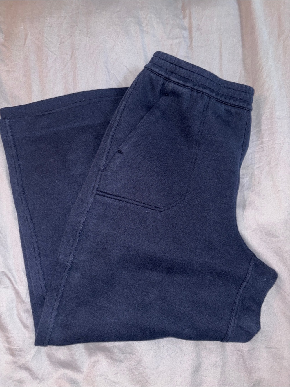Navy Blue Pull-On Sweatpants